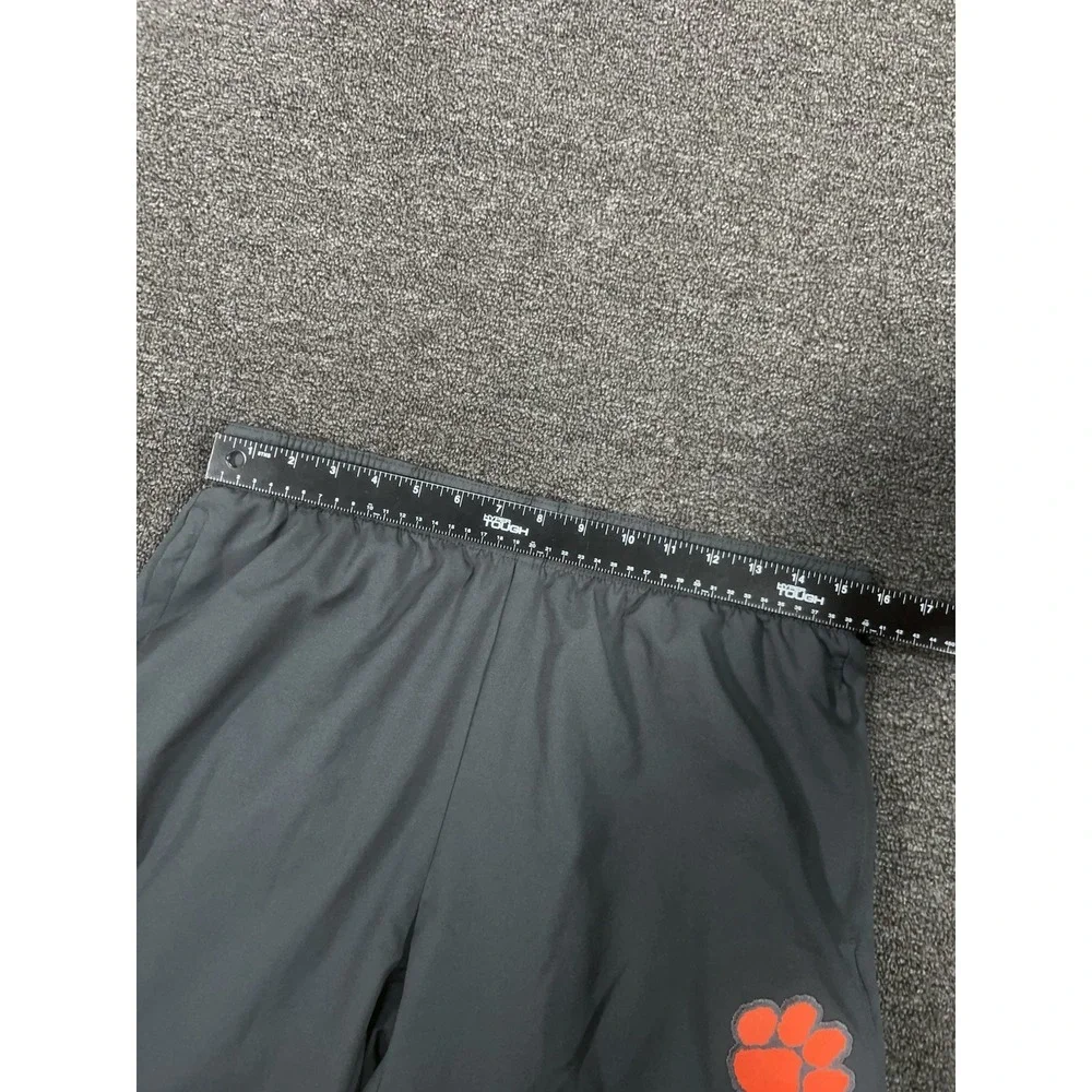 Nike Clemson Tigers Sweatpants Men's Medium Gray Lined Drawstrings Embroidered